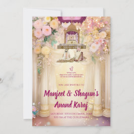 Convites de casamento Sikh Convites de casamento d