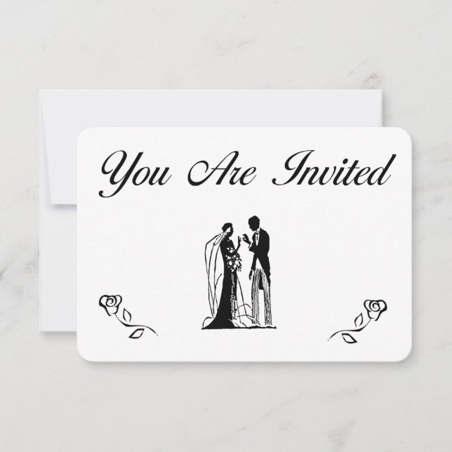 Convites de Casamento Simples (Frente)