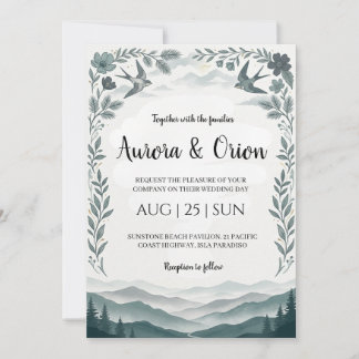 convites de casamento smoky mountain