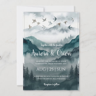 convites de casamento smoky mountain