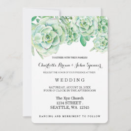 convites de casamento suculentos para celadon de a