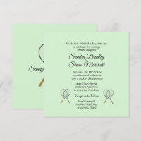 Convites de Casamento Tema de Ténis