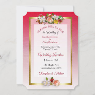 Convites de casamento temáticos do buquê
