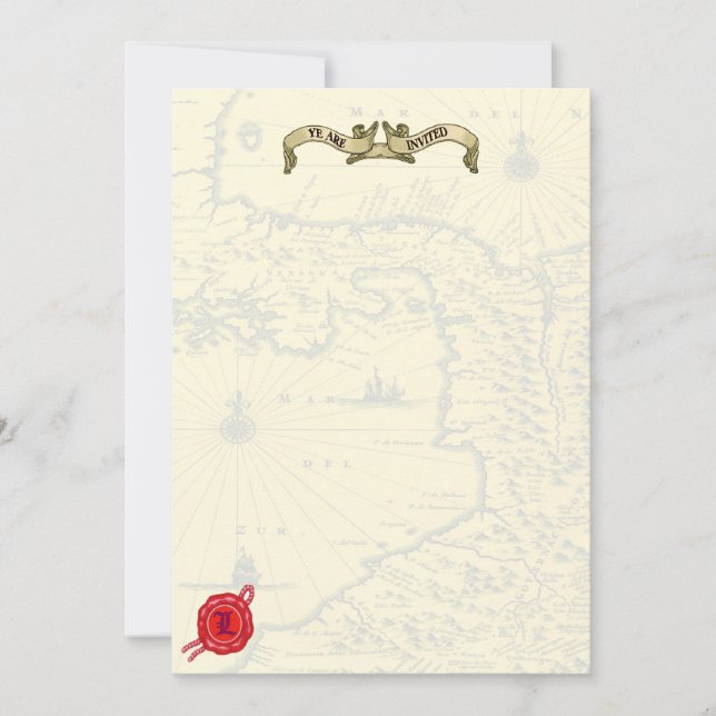 Convites de casamento temáticos do pirata (Frente)