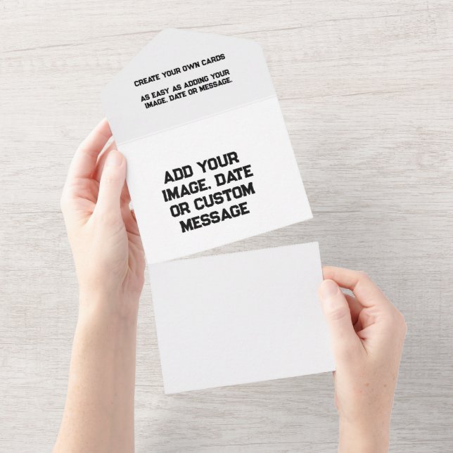 Convites de Casamento Tudo em Um - Personalizados  (Aba destacável)