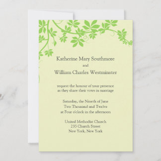 Convites De Casamento Verde Claro E Chartreuse