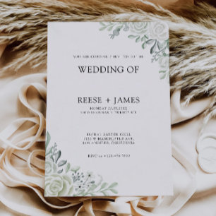 Convites de casamento Verde Emerald