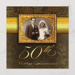 convites de casamento vintage foto 50 anos de aniv