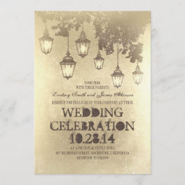 Convites de casamento Vitorianos Lanteras