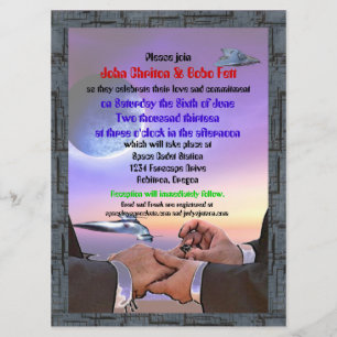 Convites de Cerimônia de Compromisso Personalizad