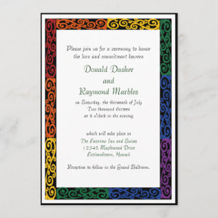 Convites de Cerimônia de Compromisso Personalizad