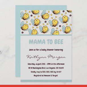 Convites de chá de bebê Abelha mamãe abelha Bumble