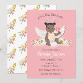 Convites de chá de bebê de anjo étnico