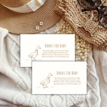 Convites de Chá de Bebê Elegantes Boho Silly Goose