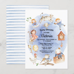 Convites de chá de bebê Rhyme