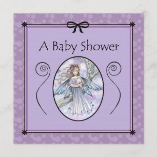 Convites de Chá de Bebê Sweet Mama e Baby Fairy