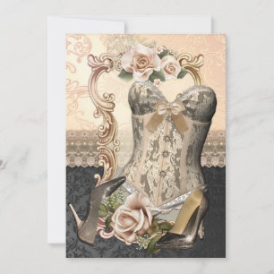 Convites de Chá de Lingerie Bonitos