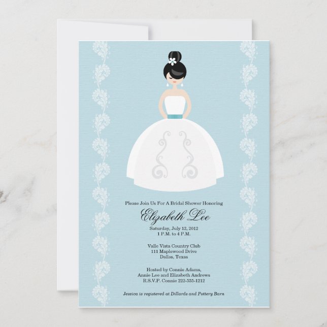 Convites de chá de panela Bonito Asiáticos (Frente)