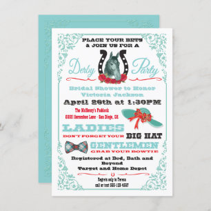 Convites de chá de panela da Corrida de Cavalos De