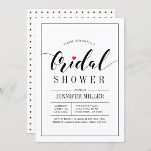 Convites de chá de panela de Casamento com Tipogra