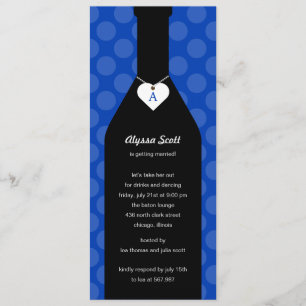 Convites de chá de panela de garrafas de vinho - 