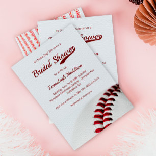Convites de chá de panela de Tema de Baseball