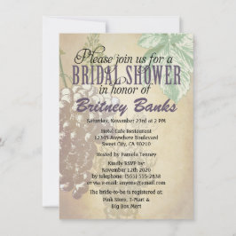 Convites de chá de panela de vinhas de Tuscan