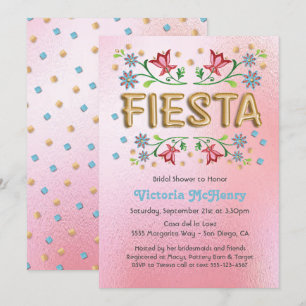 Convites de chá de panela Dourados do Balão Fies