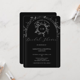 convites de chá de panela elegantes com código QR