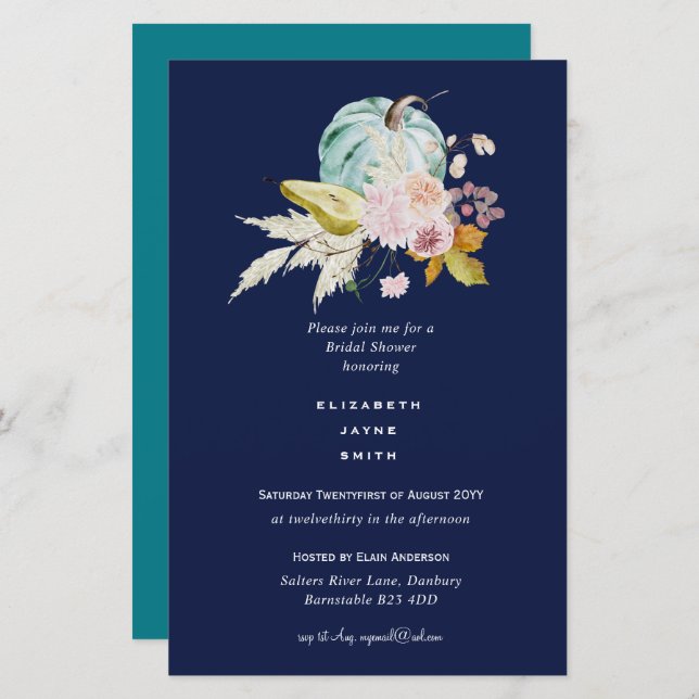 CONVITES DE CHÁ DE PANELA ORÇAMENTAIS Cores Person (Frente/Verso)