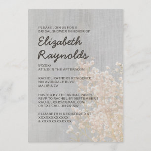 Convites de chá de panela respiratórios do Vinta