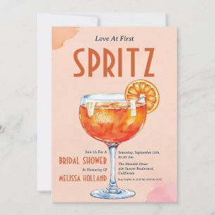 convites de chá de panela spritz de aperol