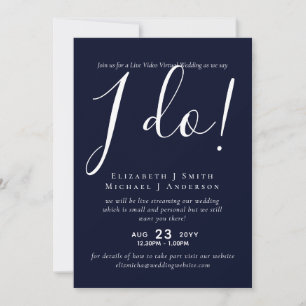 Convites de Chat de Vídeo ao Vivo para Casamento o