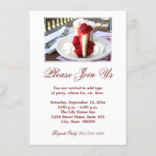 Convites de Cheesecake