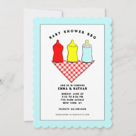 Convites de Churrasco para Baby Shower