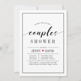 Convites de Chuva de Casamento de Tipografia Chic 