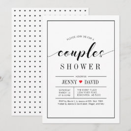 Convites de Chuva de Casamento de Tipografia Chic 