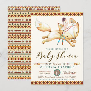 Convites de Chuvada de Bebê Tribal Asteca Rapaz Ra