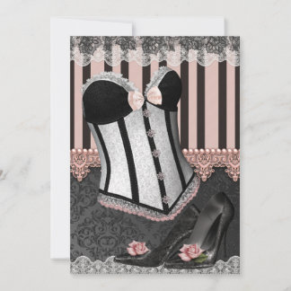 Convites de Chuveiro de Lingerie Gostosa