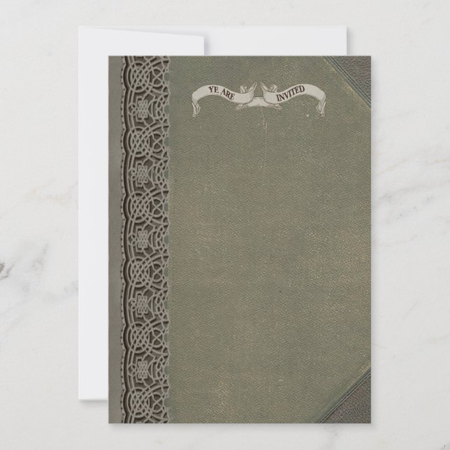 Convites de Cobrir de Livro Medieval (Frente)