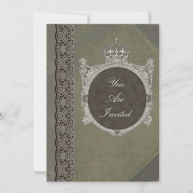 Convites de Cobrir de Livro Medieval (Frente)