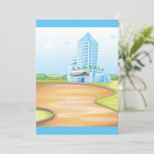 Convites De Construção De Tall Blue
