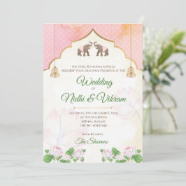 Convites de elefante & convites de casamento india
