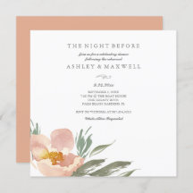 Convites de ensaio Aquarela Floral Greeney