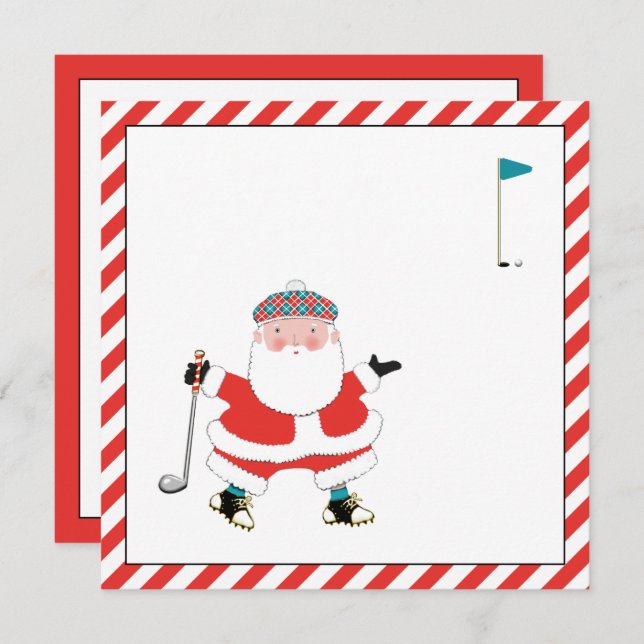 Convites de Férias de Golfe (Frente/Verso)