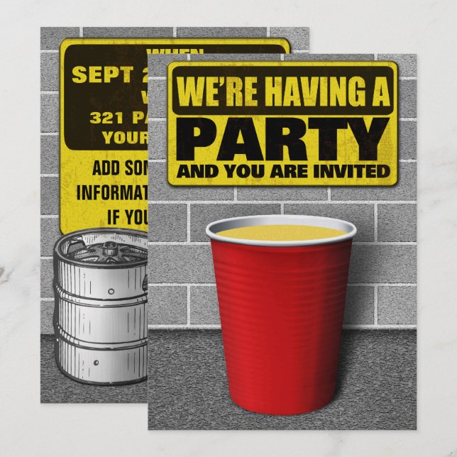 Convites de Festa (Frente/Verso)