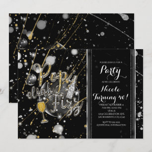 Convites de Festa Bolhas de Champanhe POP CLINK FI