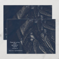 Convites de festa com tema de Asas de Anjo Sombrio