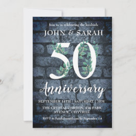 convites de festa de aniversário de 50 anos florai