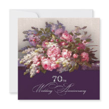 Convites de festa de aniversário de 70 anos de cas